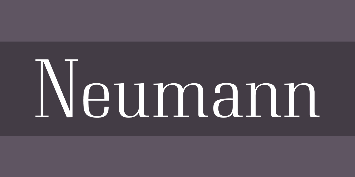 Beispiel einer Neumann-Schriftart